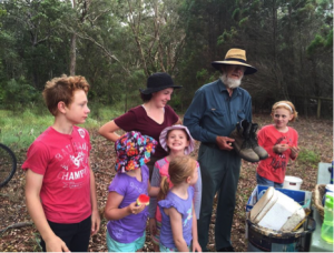 Bruce and his family who are costcare voluteers