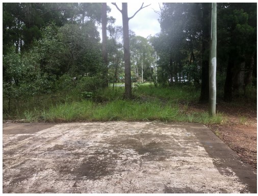 The old concrete slab on the site of Coochiemudlo Island Coastcare's planned environmental hub